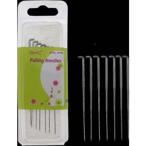 High quality felt needles 7pcs / set for wool embroidery Hobby DIY crafts 2 sizes replaceable needles