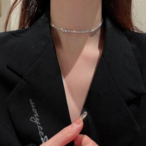 2021 New Arrival Women Chains Necklaces Classic Link Chain Metal Geometric All Compatible Necklace Simple Elegant Jewelry