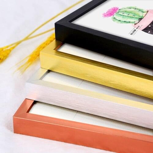 Golden Metal Photo Frame A4 A3 Picture Frames for Wall Picture 8X10 5x7inch Frames Wall Art A3 A4 Black Framed Painting