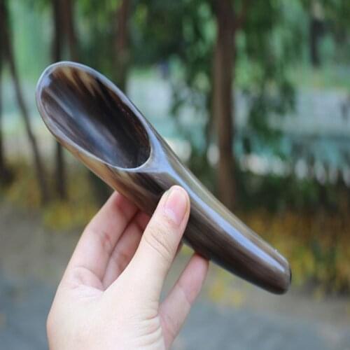 1Pc Natural Buffalo Horn No Stress Guasha Massage Tool Acupuncture Spa Therapy Gua Sha Massager Scraping Board Health Care