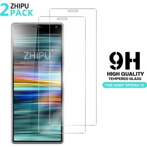 2Pcs Tempered Glass For Sony Xperia 10 Screen Protector 2.5D 9H Premium Tempered Glass For Sony Xperia 10 Protective Glass Film