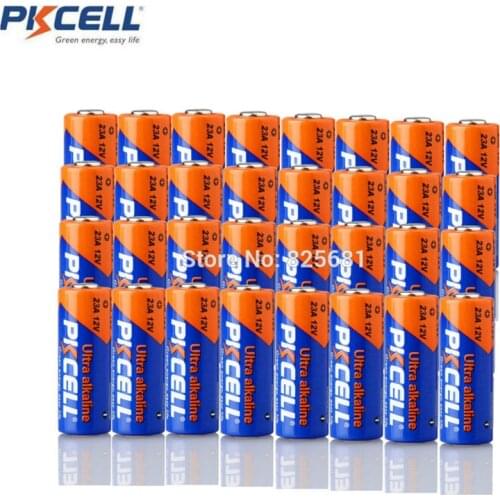 32Pcs Alkaline Battery 12V 23A 23GA 21/23 A23 A23S E23A EL12 MN21 MS21 V23GA MN21 L1028 RV08 GP23A K23A For Doorbell remote
