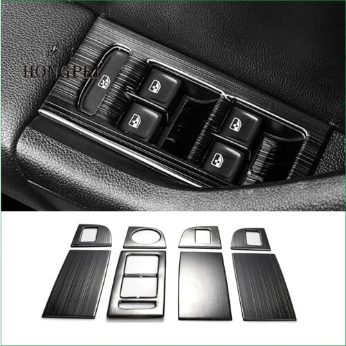Car styling stainess steel Window Lift Switch Adjustment panel Cover Sticker Trim For Skoda Octavia A7 LHD 2014-2018 Auto Parts