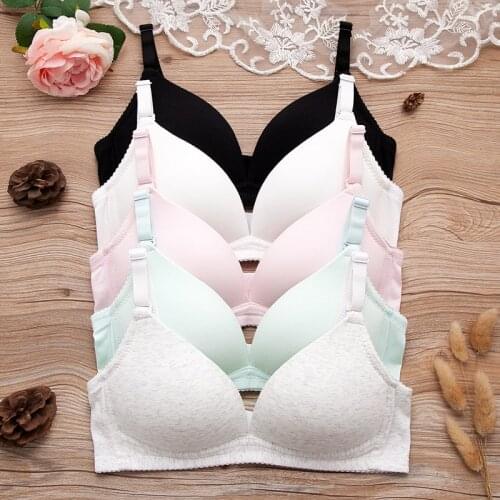 Young Girls First Training Bra Teenage Sport Puberty Girl Underwear Teen Child Fitness Bra 12-16Y Youth Small Breast Bra