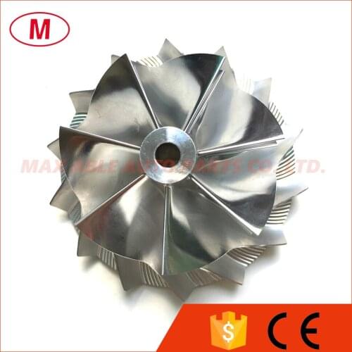 CT26 54.64/70.98mm 7+7 blades Forward Turbo Billet Compressor wheel /Aluminum 2618/Turbocharger Milling compressor wheel