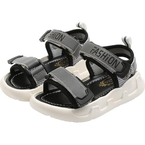 Children Sandals for Boys Girls Kids Sports Sandals Casual Fashion 2021 Summer Brand Black Pink Size 26-36 Boys Beach Shoes Soft