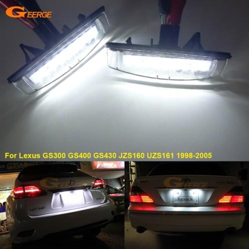 For Lexus GS300 GS400 GS430 JZS160 UZS161 1998-2005 Ultra bright Smd Led License plate lamp light No OBC error car Accessories