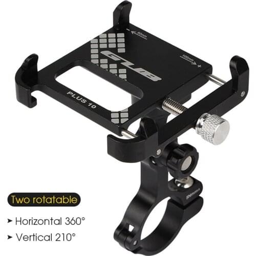 GUB Aluminum Bicycle Phone Holder Multi-angle Rotatable Bike Phone Stand Motorcycle Handlebar Clips For 3.5-7 inch Accessories