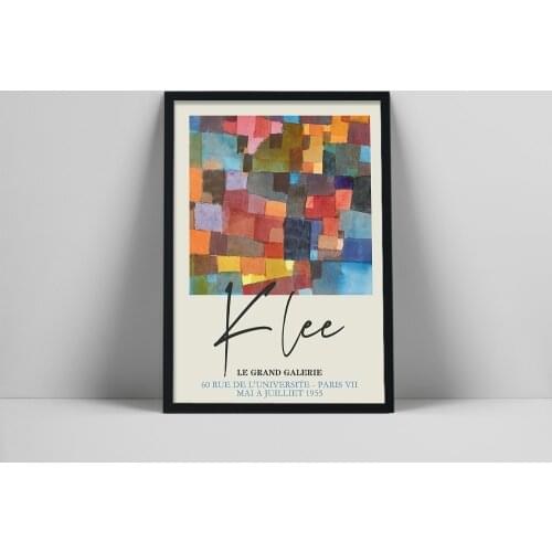 Art Exhibition Poster, Art Print, Le Grand Galerie, Modern Minimalist, Klee Wall Art, Wall Gallery