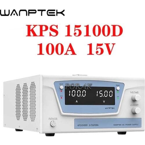 Wanptek KPS15100D 0-15V 100A DC High-power DC power adjustable DC Aging plating constant current power supply