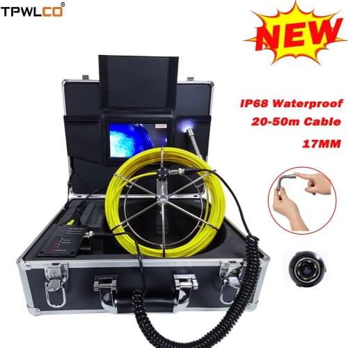 20-50M Cable Pipe Inspection Surveillance System Waterproof IP68 DVR Function CCTV Camera Underwater Sewer Drain Endoscope
