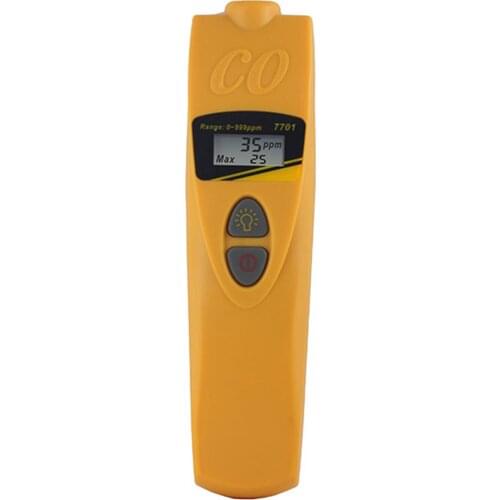 AZ7701 Pocket Digital CO Tester Carbon Monoxide Meter with Backlight Carbon Monoxide Alarm Detector 0~999 ppm ±15