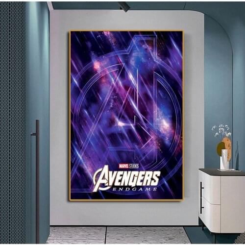 Marvel Avengers Superhero Canvas Painting Iron Man Thor Art Wall Print Poster For Living Room Home Cuadros Decoration Kids Gifts