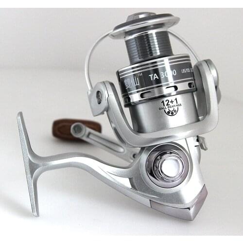 Lizard fishing 12+1 ball bearings spinning reel 5.2:1 aluminium handle lure casting reel sea rod fishing reel free shipping