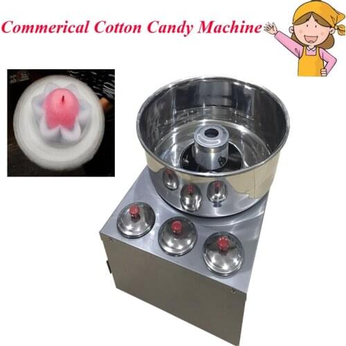 New Luxury Cotton Candy Machine Factory Direct Selling Fancy Brushed/ Electric Gas Cotton Candy Machine for Commercial Use