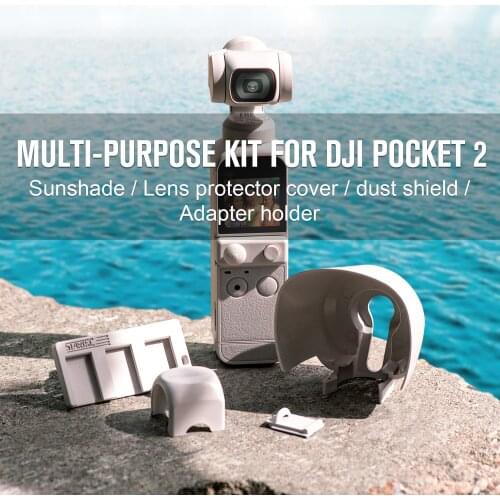 Multi-Purpose Kit Sunshade Lens Protector Cover Dust Shield Adapte Holder Compact And Light Weight For DJI Pocket 2 Accessories