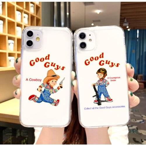 Chucky Good Guys Phone Case For iPhone 11 12 Pro XS MAX XR X 7 8 6Plus SE 2021 Candy Soft Silicone Phone Cover Bag