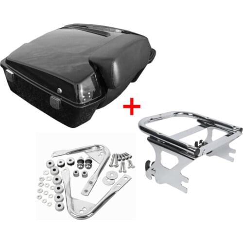 Motorcycle Chopped Pack Trunk Backrest Mounting Rack For Harley Tour Pack Touring Electra Glide Road Glide Road King 1997-2008
