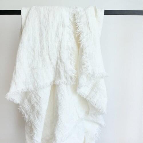 Pure French Linen Blanket Rug Summer Cool Quilt Washed Bed Bedding Decorative Throw Blankets Home Decor