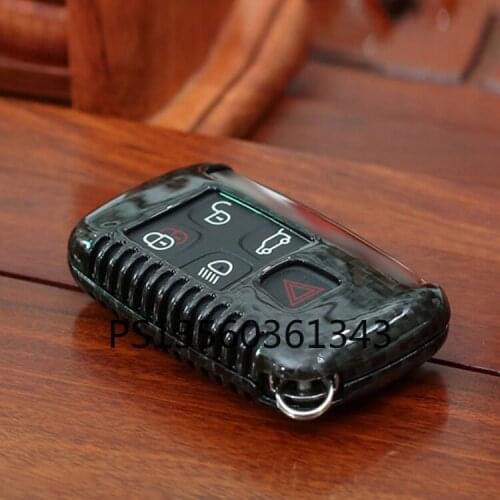 Suitable for Jaguar Land Rover Carbon Fiber Key Shell F-PACE XFL XJL XEL XF Special Car Modified Key Case