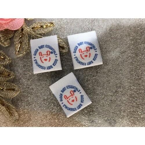 Custom Logo Garment Clothing Tag Main Damask Woven Label For Clothing