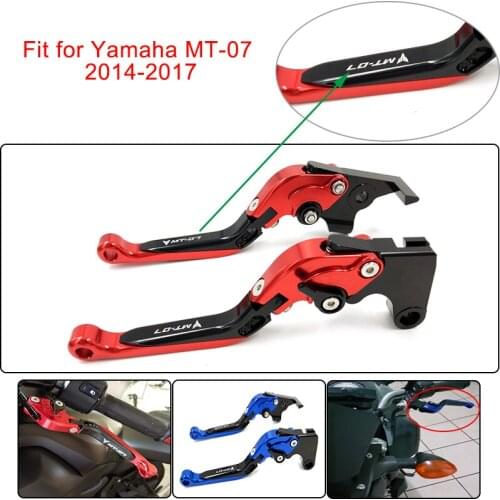 MT-07 MT07 MT 07 Motorcycle CNC Adjustable Foldable Extendable Brakes Clutch Levers For Yamaha MT-07 MT07 MT 07 2014-2018 Levers