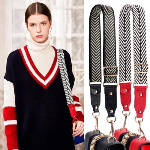 Straps for Bags Nylon Colored Belt Crossbody Bags Strap Accessories Adjustable Shoulder Hanger Strap for Bags bandouliere pour