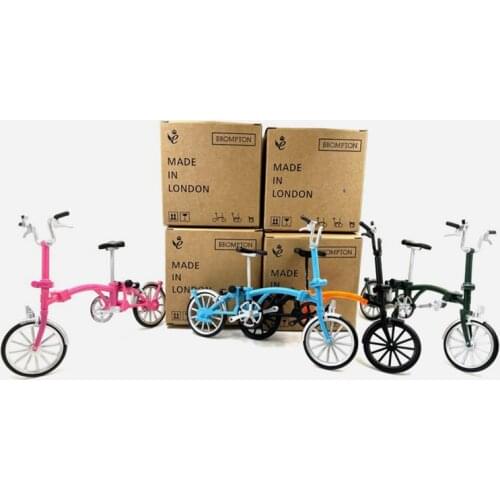 Folding bike model brompton bike 1:6 size fan decoration