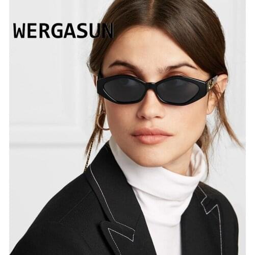 WERGASUN 2020 Sun Glasses Luxury Brand Travel Small Rectangle Sunglasses Men Women Vintage Retro Oculos Lunette De Soleil Femme