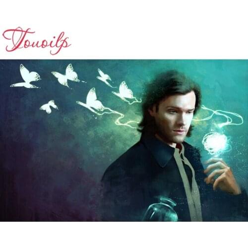 TOUOILP supernatural full square&round Diamond Painting Decorative Picture of Rhinestone Mosaic Cross Stitch Diamond Pattern Diamond Embroidery