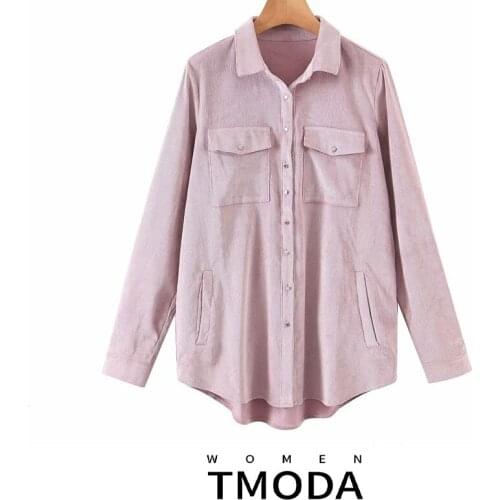 T MODA Women's Corduroy Shirts