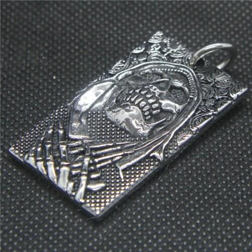 Mysterious Skull Pendant 316L Stainless Steel Fashion Cool Mens Skull Pendant