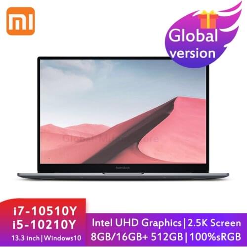 Xiaomi Redmibook Air 13 Laptop 13.3 inch i7-10510Y i5-10210Y 8G/16G+512G Intel UHD Full Mental Ultraslim 2.5K 100%sRGB Notebook