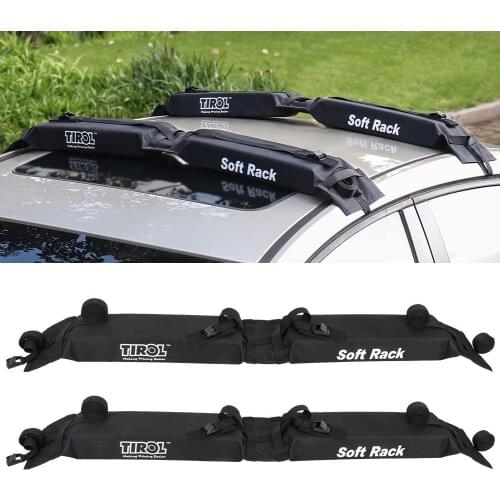 Universal Soft Auto Car Roof Luggage Rack Outdoor Rooftop Carrier Load 60kg Baggage 600D Oxford+PVC
