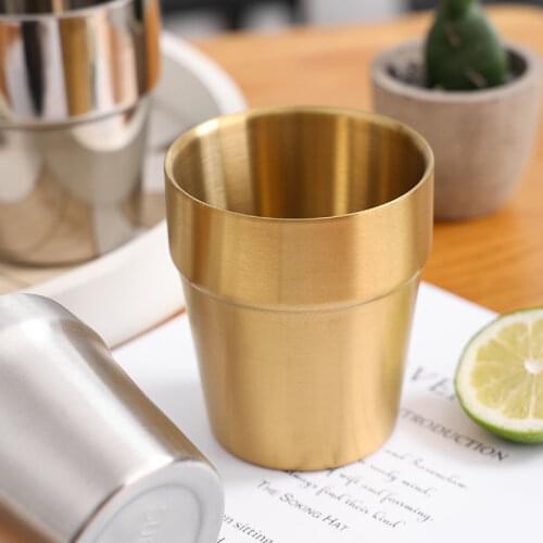 High Quality 304 Stainless Steel Mugs Double Wall Insulated Steel Mug Beer Mugs Tea Cups Coffee Mugs Beer Cups Milk Cups