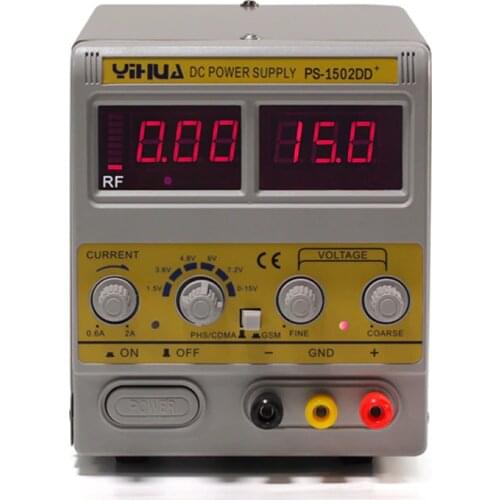 YiHua 1502dd+ DC Regulated power supply Mobile Phone Test Power Supply RF Maintenance Power Supply Laboratory power supply