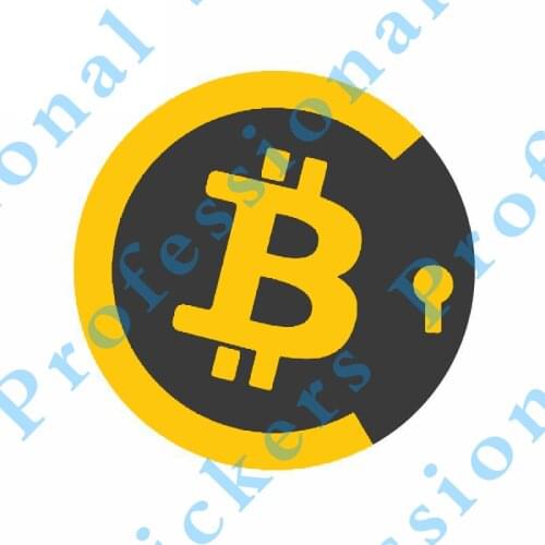 Funny 13cm x 12.9cm For Lightning Bitcoin Car Styling Stickers Trunk Fine Decal Personality Creative Surfboard Campervan