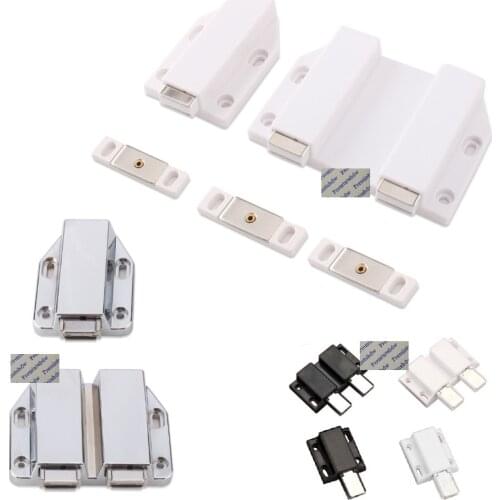 Zinc Alloy Single Double Magnetic Cabinet Door Catch Push To Open Door Rebound Door Catch