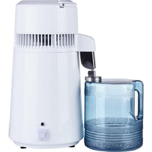 4L Household Pure Water Distiller Filter Distilled Machine Water Distillation Purifier Filter Stainless Steel Plastic Jug Carbon