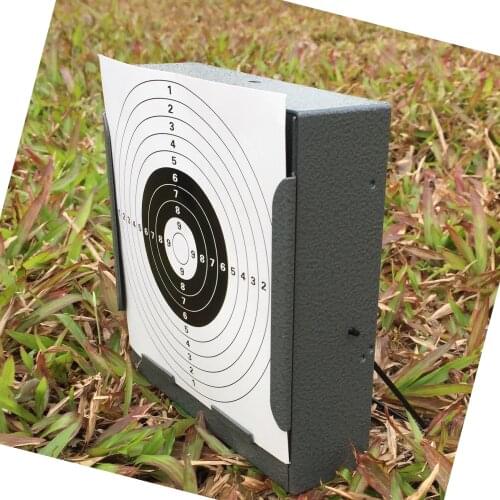 5.5"*5.5"(14cmx14cm) Square Grey Pellet Trap+20 Bulls-eyes(2) Paper Target for AirRifle, Airgun, PelletGun, Steel/Plastic BBs