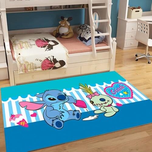 80x160cm Lilo & Stitch Baby Play Mat 3D Carpets for Living Room Bedroom Area Rugs Child Room Play Rug Cartoon Kids Game Mats