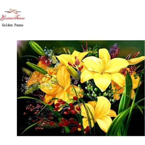 Diamond Embroidery Sale Flower Picture Of Rhinestones Diamond Mosaic Home Decoration Diamond Painting Full Square Floral 12