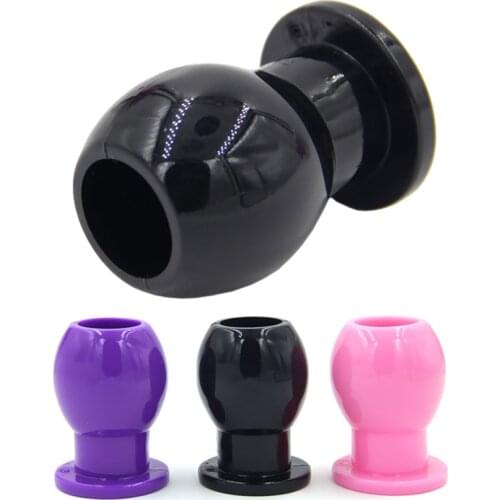 Hollow Silicone Anal Plug Prostate Massage Butt Plug Enema Anal Extend Sex Toys Erotic Anus Massager Anal Dilator Adult Toys