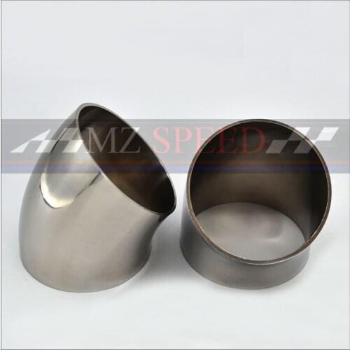 Car Accessories Automobile exhaust pipe muffler turns into stainless steel elbow 45 degree Angle pipe to reduce diameter