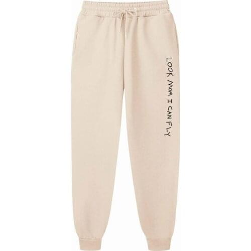 Travis Scott LOOK mom I can fly Men Pants Print Joggers Male Trousers Casual Pants Sweatpants Jogger sweatpants hip hop
