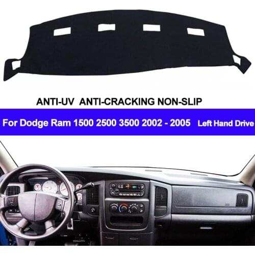 Car Dashboard Cover Dashmat For Dodge Ram 1500 2500 3500 2002 2003 2004 2005 Left Hand Drive ANti-UV Auto Sun Shade Pad Carpet