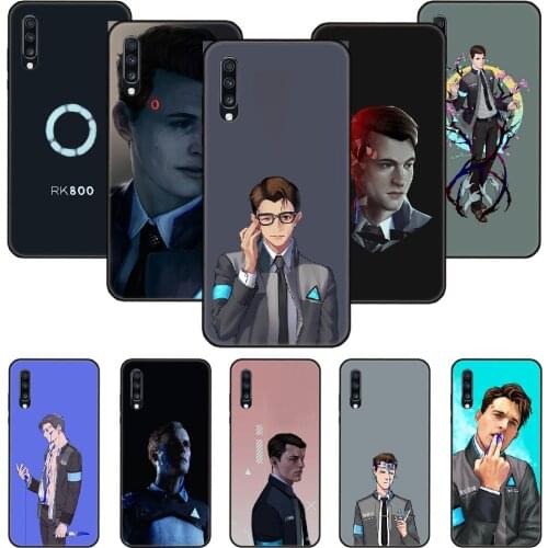 Phone Case For Samsung Galaxy A 50 51 71 70 7 5 10 20 30 40 41 21 S E Black Cover Shell Tpu Bumper Detroit Become Human RK800