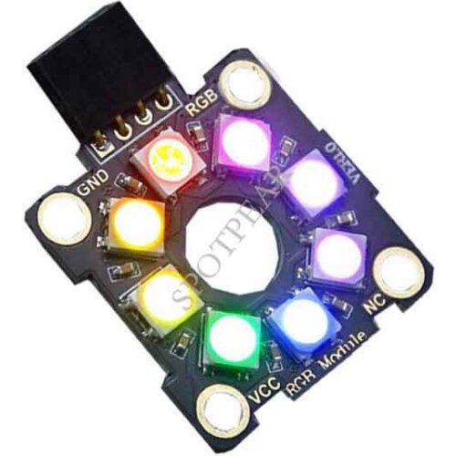 Colorful RGB light halo module for Raspberry Pi Pico compatible alligator clip DuPont line PH2.0 cable