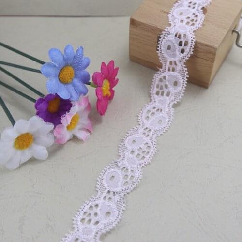 Elastic Stretch Lace Trim Sewing 10 Yard/lot Baby Pink 22mm Width Craft Garment/apparel Elastic Lace