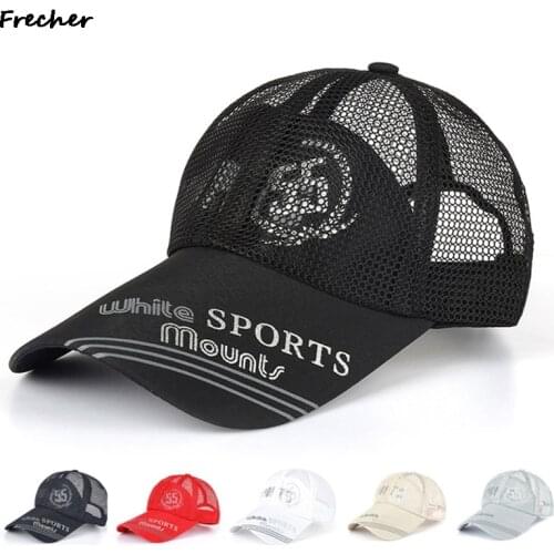 2021 Men Women Summer Full Mesh Baseball Cap Quick Dry Cooling Sun Protection Hiking Running Adjustable Snapback Hat